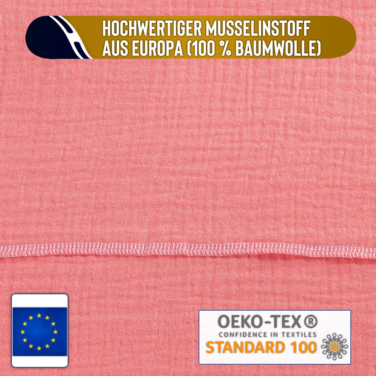 Musselin Tuch Damen Coral Dreieckig