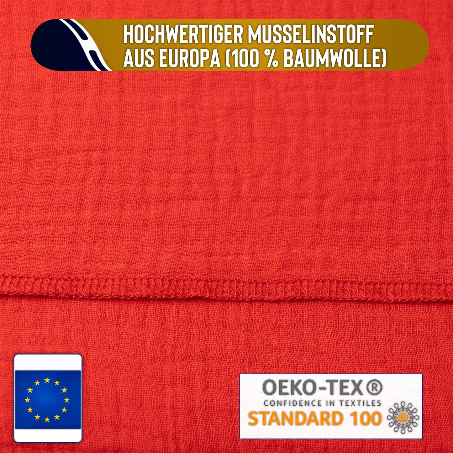 Musselin Tuch Damen Rot Dreieckig