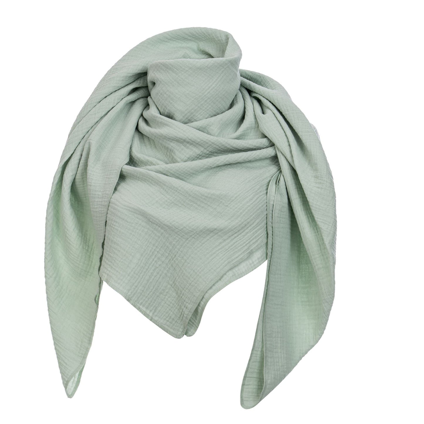 Musselin Tuch Damen Mint Dreieckig